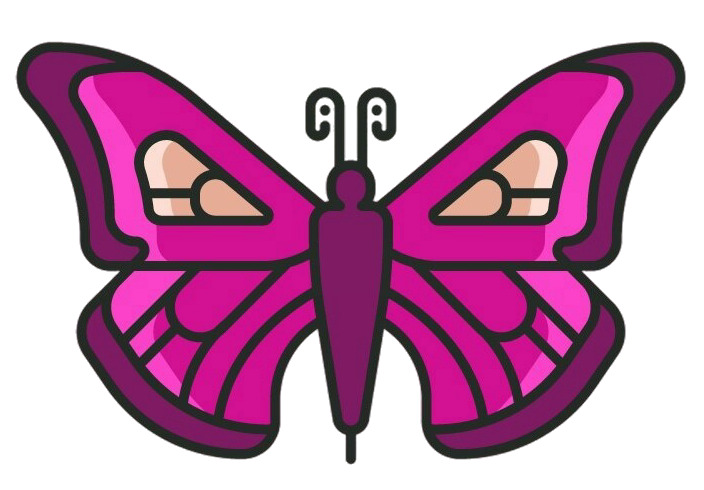 illustration papillon violet